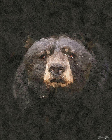 I See You Black Ornate Wood Framed Art Print with Double Matting by Brown, Denise