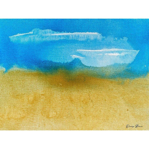 Coastal Motion 2 Black Modern Wood Framed Art Print by Brown, Denise