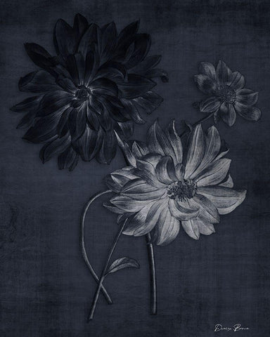 Botanical Edge 2 White Modern Wood Framed Art Print with Double Matting by Brown, Denise
