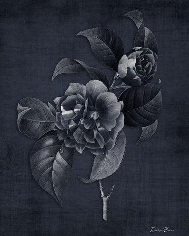 Botanical Edge 3 White Modern Wood Framed Art Print with Double Matting by Brown, Denise