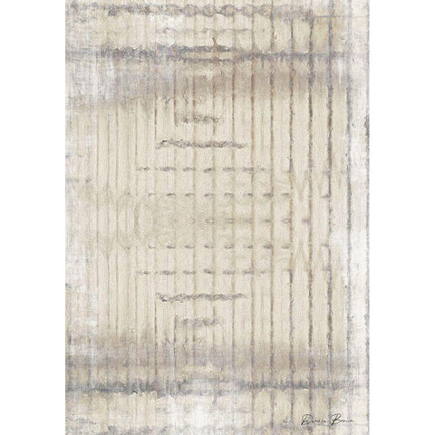 Abstraction Gold Ornate Wood Framed Art Print with Double Matting by Brown, Denise