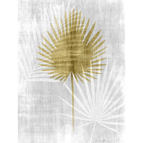 Neutral Palm Silhouette 1 Black Modern Wood Framed Art Print by Brown, Denise