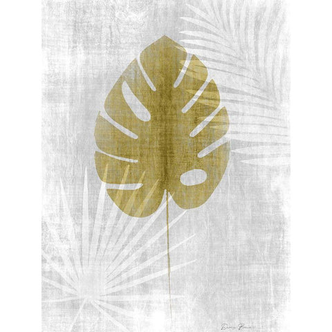 Neutral Palm Silhouette 2 Gold Ornate Wood Framed Art Print with Double Matting by Brown, Denise