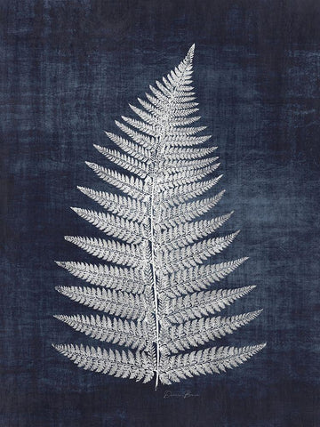 Fern 1 White Modern Wood Framed Art Print with Double Matting by Brown, Denise