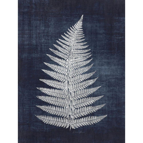 Fern 1 White Modern Wood Framed Art Print by Brown, Denise