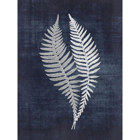 Fern 2 White Modern Wood Framed Art Print by Brown, Denise