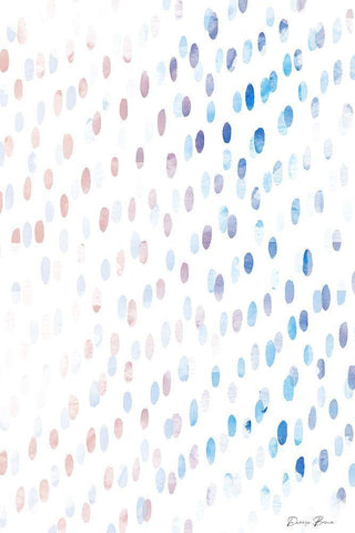 Love These Dots 2 White Modern Wood Framed Art Print with Double Matting by Brown, Denise