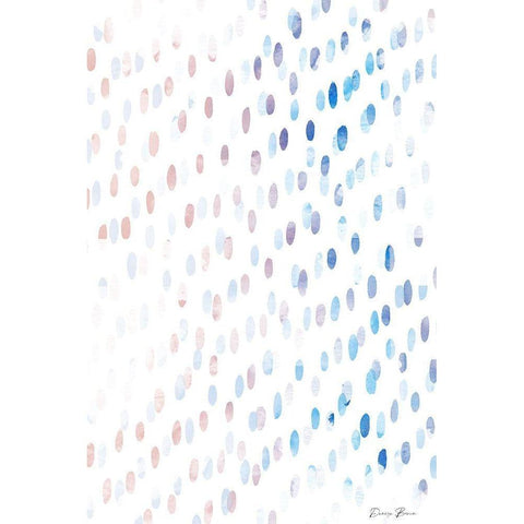 Love These Dots 2 White Modern Wood Framed Art Print by Brown, Denise
