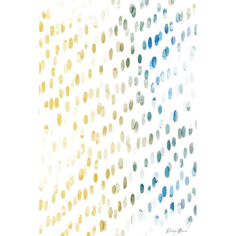 Love These Dots White Modern Wood Framed Art Print by Brown, Denise