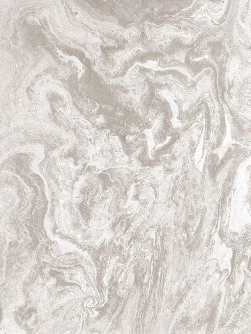 Marbled 2 White Modern Wood Framed Art Print with Double Matting by Brown, Denise