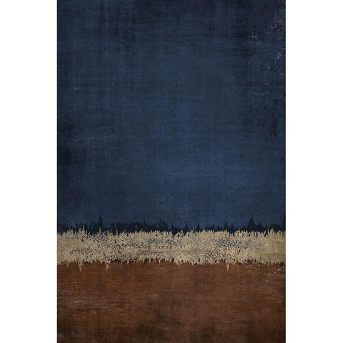 Land and Sky 2 Black Modern Wood Framed Art Print with Double Matting by Brown, Denise