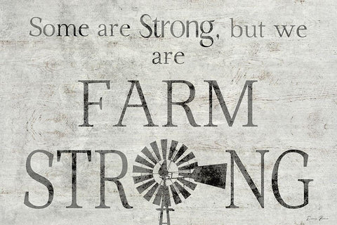 Farm Strong Black Ornate Wood Framed Art Print with Double Matting by Brown, Denise