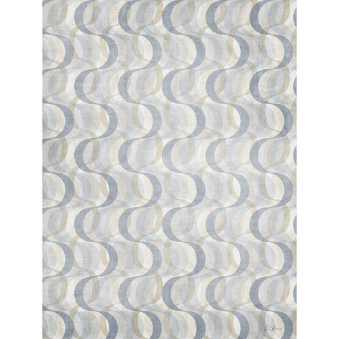 Geo Swirl 2 Black Modern Wood Framed Art Print by Brown, Denise