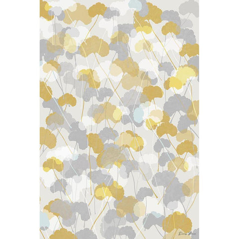 Ginkgo Fields 1 White Modern Wood Framed Art Print by Brown, Denise