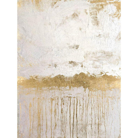 Metallic Spill 2 White Modern Wood Framed Art Print by Brown, Denise