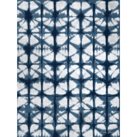 Shibori 1 Black Modern Wood Framed Art Print with Double Matting by Brown, Denise
