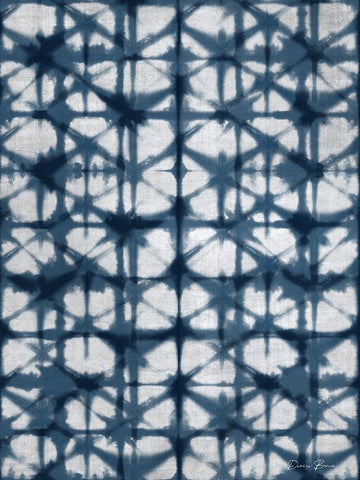 Shibori 2 Black Ornate Wood Framed Art Print with Double Matting by Brown, Denise