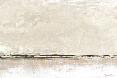 Transition White Modern Wood Framed Art Print with Double Matting by Brown, Denise