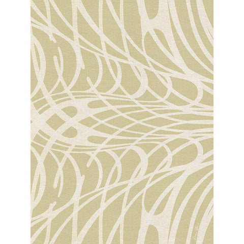 Tan and Beige Pattern White Modern Wood Framed Art Print by Brown, Denise