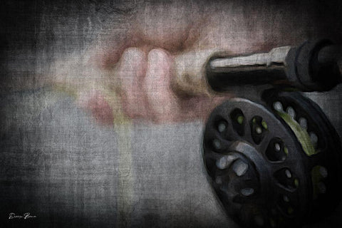 River Therapy White Modern Wood Framed Art Print with Double Matting by Brown, Denise