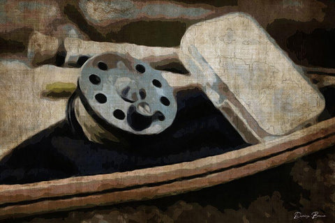 Trout Day White Modern Wood Framed Art Print with Double Matting by Brown, Denise