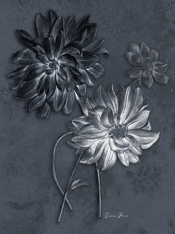 Tranquil Botanical 1 White Modern Wood Framed Art Print with Double Matting by Brown, Denise