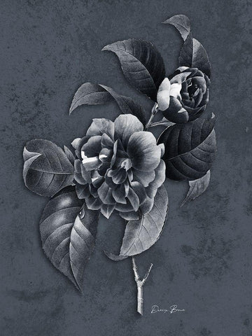 Tranquil Botanical 2 White Modern Wood Framed Art Print with Double Matting by Brown, Denise
