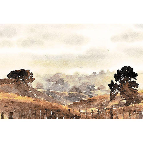 Front Porch View White Modern Wood Framed Art Print by Brown, Denise