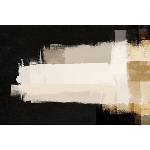 Repositioned 1 Black Modern Wood Framed Art Print by Brown, Denise