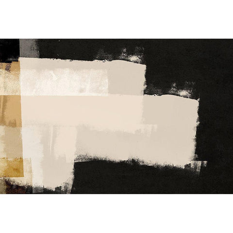 Repositioned 2 Black Modern Wood Framed Art Print by Brown, Denise