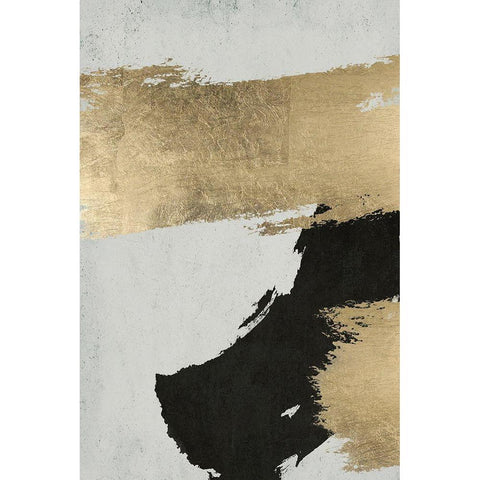 Stride 1 Black Modern Wood Framed Art Print by Brown, Denise