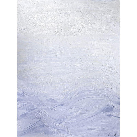 Lilac Waves 1 White Modern Wood Framed Art Print by Brown, Denise