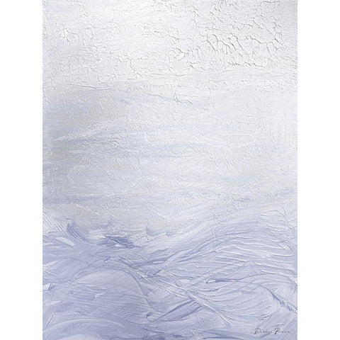 Lilac Waves 2 Black Modern Wood Framed Art Print with Double Matting by Brown, Denise