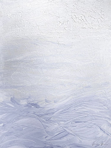 Lilac Waves 2 Black Ornate Wood Framed Art Print with Double Matting by Brown, Denise