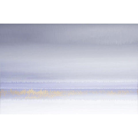 Lilac Horizon White Modern Wood Framed Art Print by Brown, Denise