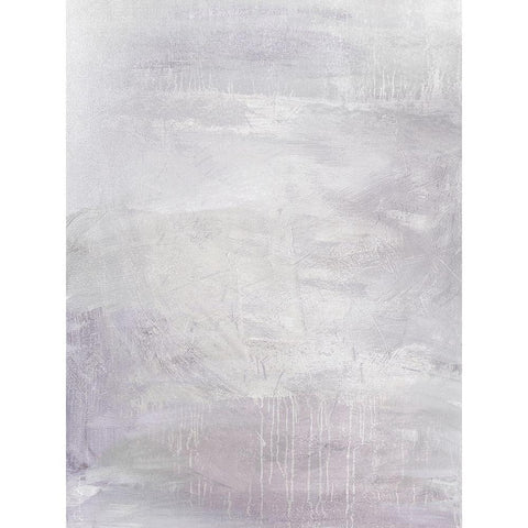 Raining In Lilac Gold Ornate Wood Framed Art Print with Double Matting by Brown, Denise