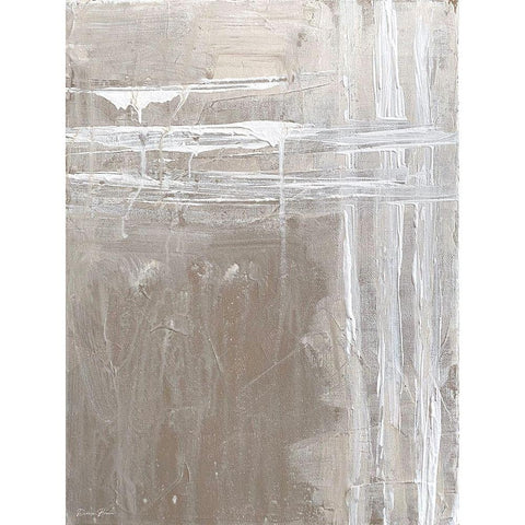 Boundaries White Modern Wood Framed Art Print by Brown, Denise