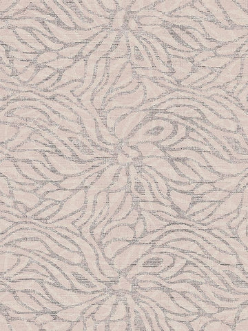 Blush Fabric Pattern 1 White Modern Wood Framed Art Print with Double Matting by Brown, Denise