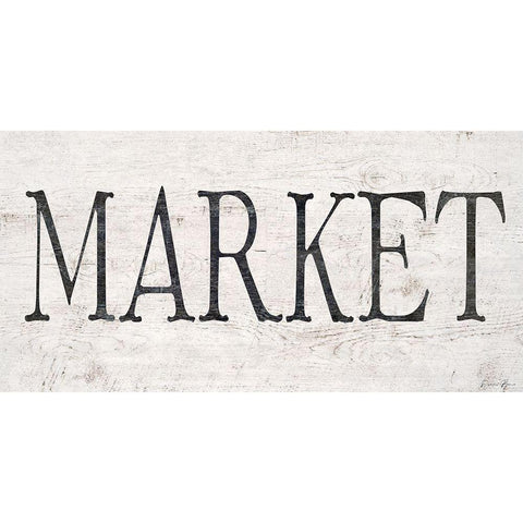 Market Gold Ornate Wood Framed Art Print with Double Matting by Brown, Denise