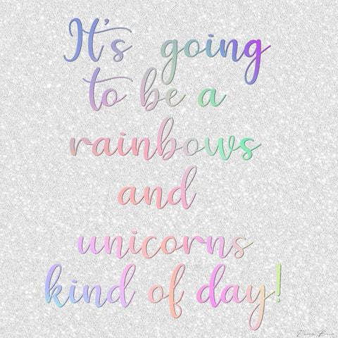 Rainbow Kind Of Day White Modern Wood Framed Art Print with Double Matting by Brown, Denise