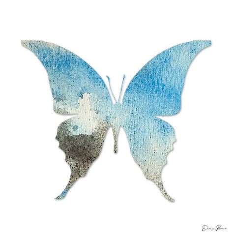 Watercolor Wings 3 Gold Ornate Wood Framed Art Print with Double Matting by Brown, Denise