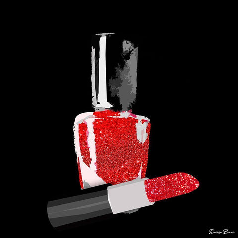 Lady Boss 3 White Modern Wood Framed Art Print with Double Matting by Brown, Denise