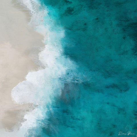 Tide White Modern Wood Framed Art Print by Brown, Denise