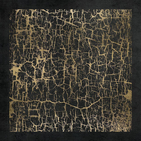 Crackle 1 White Modern Wood Framed Art Print by Brown, Denise