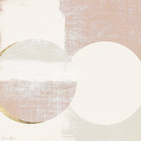 Eclipse 2 Black Modern Wood Framed Art Print with Double Matting by Brown, Denise