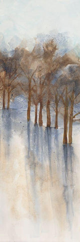 Misty Forest 2 Black Ornate Wood Framed Art Print with Double Matting by Charest, Doris