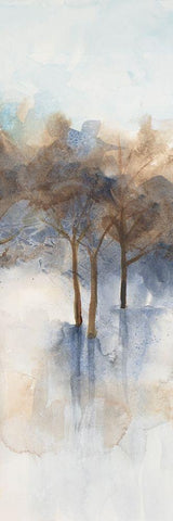 Misty Forest 3 Black Ornate Wood Framed Art Print with Double Matting by Charest, Doris