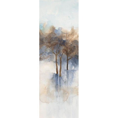 Misty Forest 3 Gold Ornate Wood Framed Art Print with Double Matting by Charest, Doris