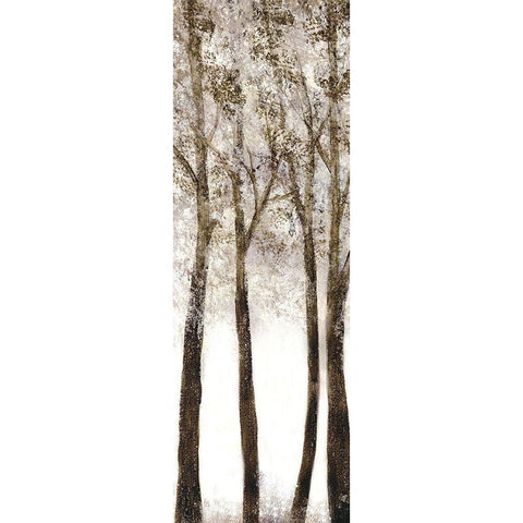 Wooded Grove 1 White Modern Wood Framed Art Print by Charest, Doris