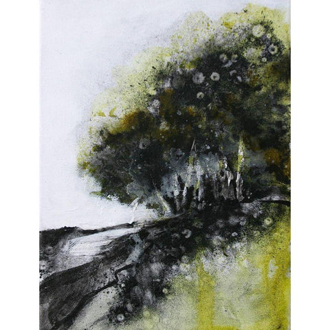 Dense Forest Edge 1620 Black Modern Wood Framed Art Print by Charest, Doris